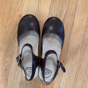 Dansko Brown Mary Jane Shoes with Adjustable Strap. Worn once.